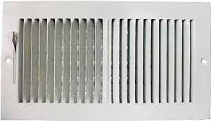 REGISTER SIDEWALL 2WY 12X6 WHT