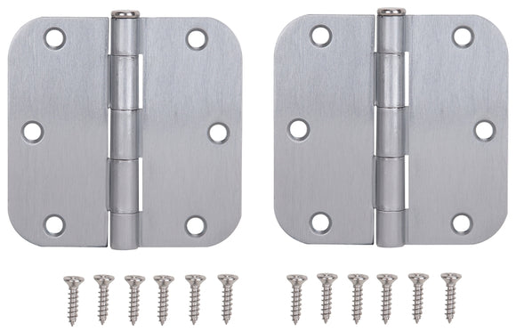 ProSource BH-102SC-PS Door Hinge, 3-1/2 in H Door Leaf, 3-1/2 in W Door Leaf, 2.2 mm Thick Door Leaf, 3-1/2 x 3-1/2 in