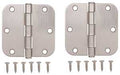 HINGE DR RD 3.5X3.5IN SAT NIC 