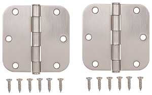 HINGE DR RD 3.5X3.5IN SAT NIC 