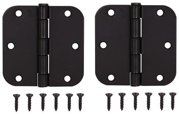 ProSource BH-102ORB-PS Door Hinge, 3-1/2 in H Door Leaf, 3-1/2 in W Door Leaf, 2.2 mm Thick Door Leaf, 3-1/2 x 3-1/2 in