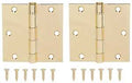 HINGE DR SQ 3.5X3.5IN BRT BRS 