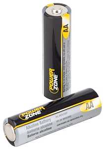 BATTERY ALKALINE CARD/4 AA    