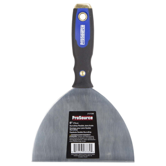 ProSource 03330 Joint Knife, 4-1/4 in W Blade, 6 in L Blade, HCS Blade, Full-Tang Blade, Dura-Grip Handle, TPR/PP Handle