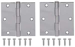HINGE DR SQ 3.5X3.5IN BRT CHRM