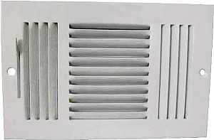 REGISTER SIDEWALL 3WY 10X6 WHT