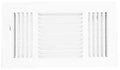 REGISTER SIDEWALL 3WY 12X6 WHT