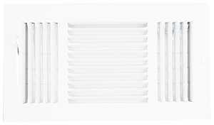 REGISTER SIDEWALL 3WY 12X6 WHT