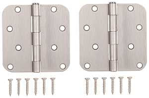 HINGE DR 5/8RD 4X4IN SAT NIC  