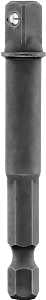ADAPTER SOCKET 1/4HEX TO 1/4IN