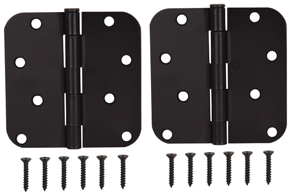 ProSource BH-402ORB-PS Door Hinge, 4 in H Door Leaf, 4 in W Door Leaf, 2.2 mm Thick Door Leaf, 4 x 4 in, Steel