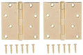 HINGE DR SQ 4X4IN PLT BRT BRS 
