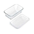 BUTTER DISH MFNCT GLASS CLEAR 