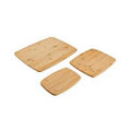 BAMBOO CUTTING BOARD SET ASRTD