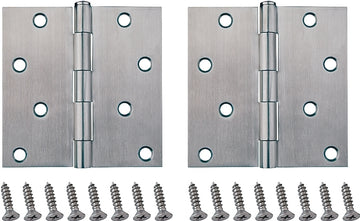 ProSource 20339SS-4S-DB-PS Square Corner Door Hinge, 4 in H Door Leaf, 1-3/4 in W Door Leaf, 2.2 mm Thick Door Leaf