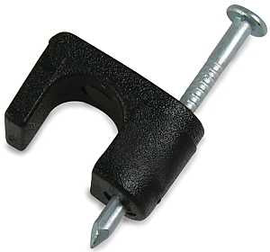 STAPLE COAXIAL BLK 1/4IN      