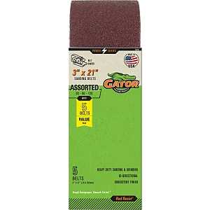 3X21IN ALUM OX BELT ASST 5PK  