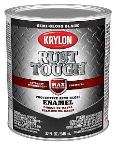 ENAMEL SEMI-GLOSS BLACK QT    