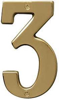 NUMBER HOUSE 3 SB 5IN POL BRS 