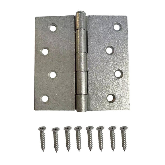 ProSource LR-046-PS Utility Hinge, Steel, Galvanized, Removable Pin, Full Mortise Mounting, 70 lb
