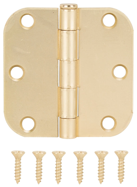 ProSource LR-703-PS Door Hinge, 3 in H Door Leaf, 3 in W Door Leaf, 2 mm Thick Door Leaf, 3 x 3 in, Steel, Satin Bronze