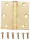 HINGE DOOR SQ CNR SAT BRS 3IN 