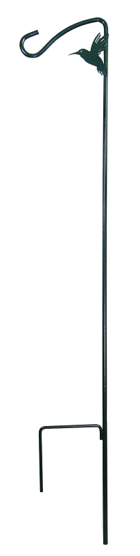 Stokes Select 38021 Decorative Hummingbird Hook, Steel, Black, Powder-Coated, For: Hummingbird Feeder
