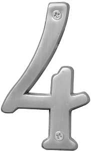 NUMBER HOUSE 4 SB 4IN SAT NKL 