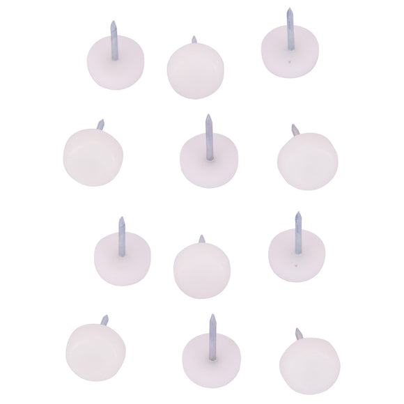 ProSource FE-S513-PS Furniture Glide, Plastic, White, White, 5/8 x 5/8 x 15/16 in Dimensions