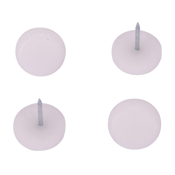 ProSource FE-S514-PS Furniture Glide, Plastic, White, White, 7/8 x 7/8 x 15/16 in Dimensions