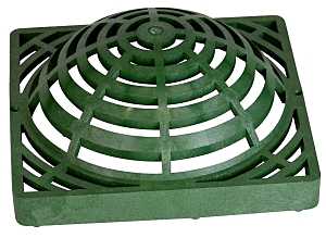 GRATE ATRIUM GREEN 12X12IN    