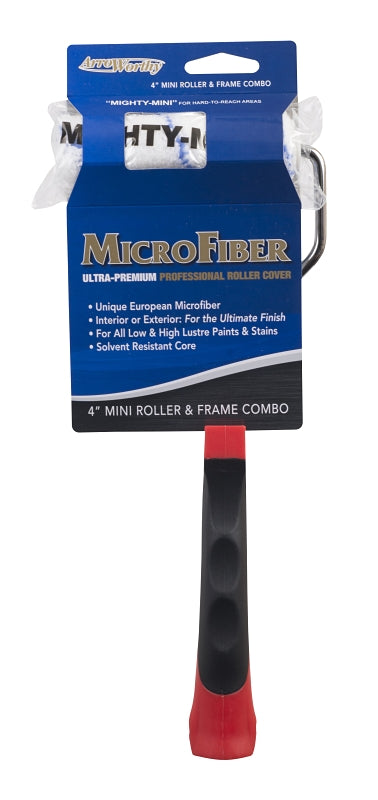 Barracuda 411B-MFR3C Rod Frame and Mini Cover, 3/8 in Nap, Microfiber Cover, 4 in L Roller