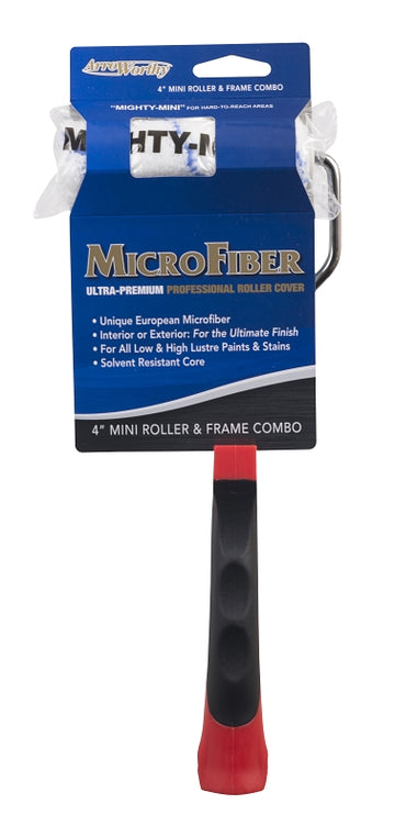 Barracuda 411B-MFR3C Rod Frame and Mini Cover, 3/8 in Nap, Microfiber Cover, 4 in L Roller