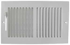 REGISTER BASEBOARD WHT 10X6IN 