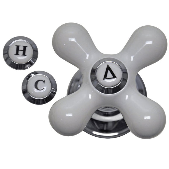 Danco 1149564 Cross Faucet Handle, Zinc, Chrome-Plated