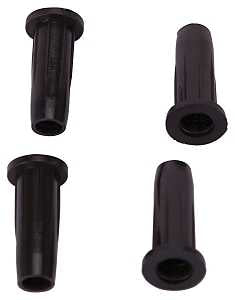 SOCKET PLASTIC 1/2IN BLK 4PC  