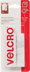 FASTENER VELCRO TAPE 18IN CLR 