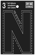 LETTER HOUSE N 3IN  VINYL BLK 