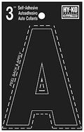 LETTER HOUSE A 3IN  VINYL BLK 