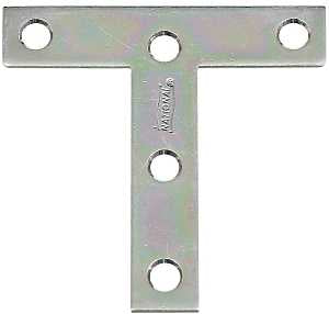PLATE T STEEL 3X3IN ZINC PLTD 