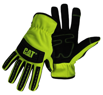 Cat CAT012250X Utility Gloves, Men's, XL, Open Cuff, Spandex, Green