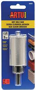 HOLE SAW TC GRIT 1-3/8IN W/ARB