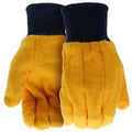 GLOVE COTTON CHORE 2PLY YLW L 