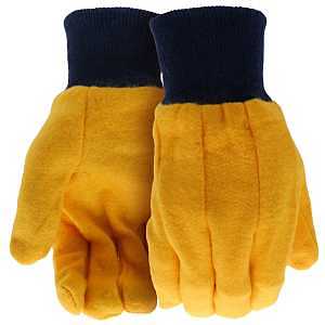 GLOVE COTTON CHORE 2PLY YLW L 