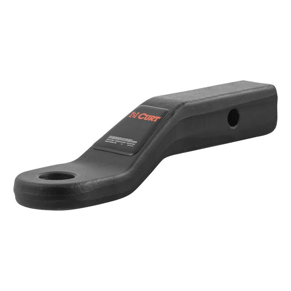 Curt 45340 Forged Ball Mount, Cat Class 5, 1-Hole, 2 in, 1-1/4 in Dia Hitch Ball, Steel, Powder-Coated