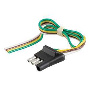 PLUG CONN FLAT 4-WAY W/12IN WR