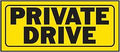 SIGN PRIVATE DRIVE 6X14IN PLST