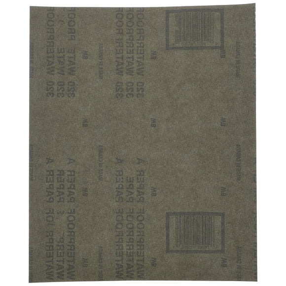 Norton 01225 Sanding Sheet, 9 in L, 11 in W, 320A Grit, Extra Fine, Aluminum Oxide Abrasive