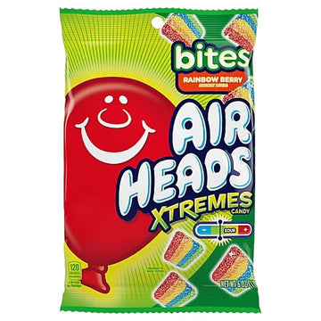 Airheads AHXBITES12 Candy, Rainbow Berry, 6 oz Bag