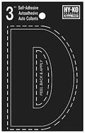 LETTER HOUSE D 3IN  VINYL BLK 